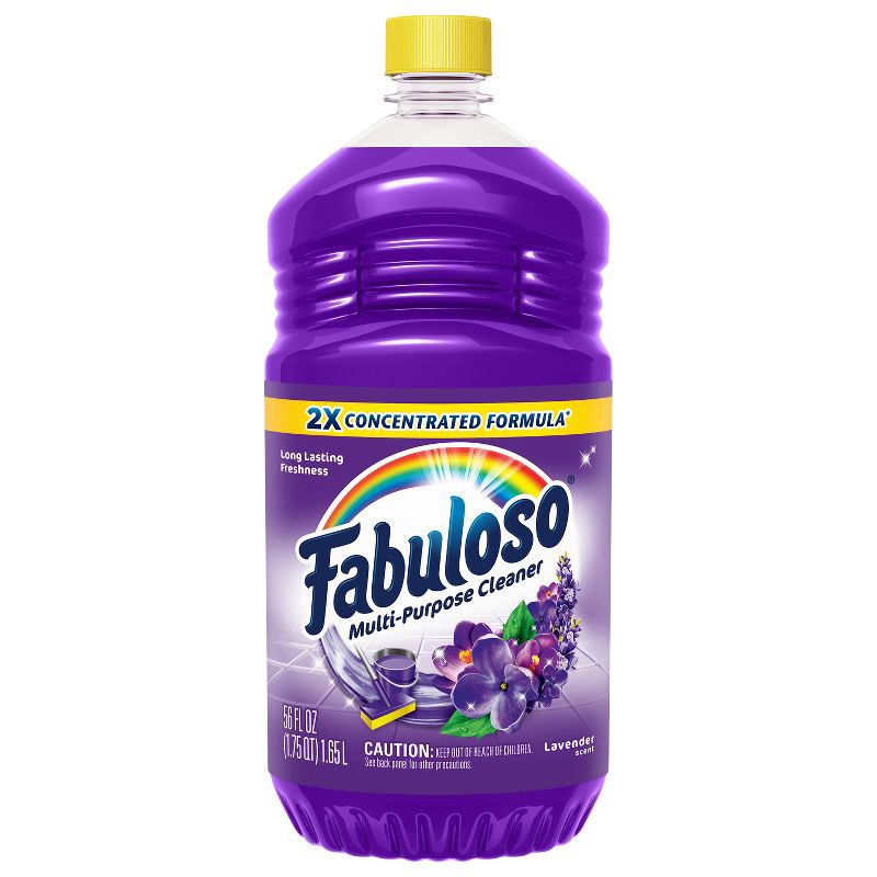 slide 9 of 13, Fabuloso Lavender Multi-Purpose Cleaner 2X Concentrated Formula Floor Cleaner - 56 fl oz, 56 fl oz