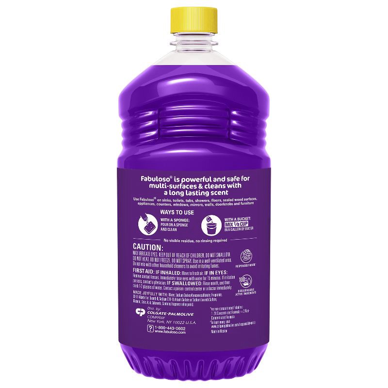 slide 10 of 13, Fabuloso Lavender Multi-Purpose Cleaner 2X Concentrated Formula Floor Cleaner - 56 fl oz, 56 fl oz