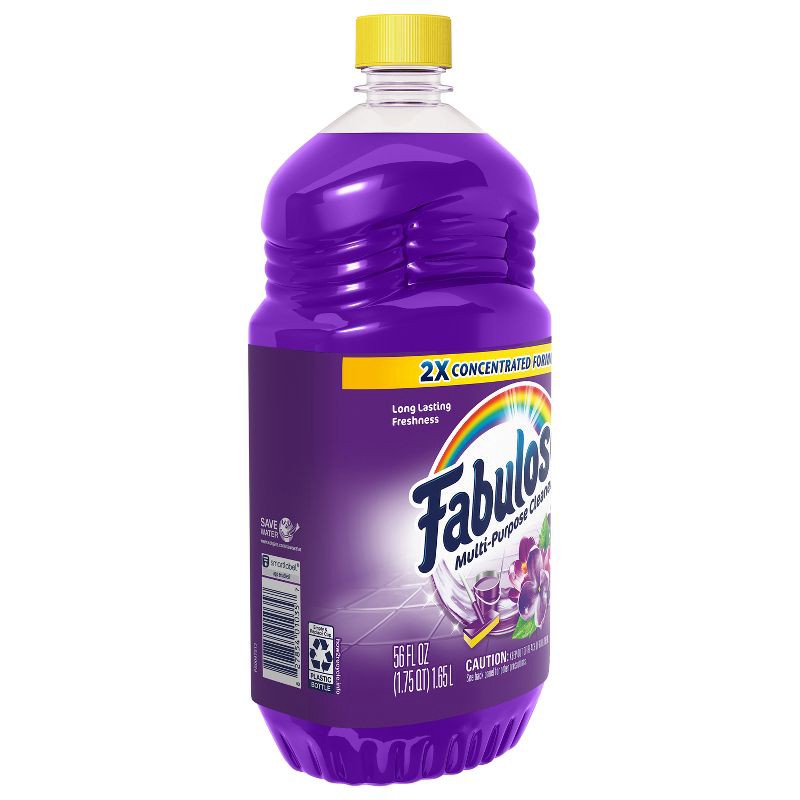 slide 11 of 13, Fabuloso Lavender Multi-Purpose Cleaner 2X Concentrated Formula Floor Cleaner - 56 fl oz, 56 fl oz