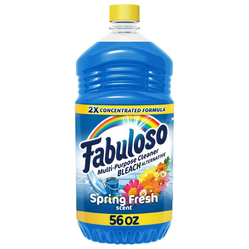 slide 1 of 9, Fabuloso Spring Fresh Scent Multi-Purpose Cleaner - 2X Concentrated Formula - 56 fl oz, 56 fl oz