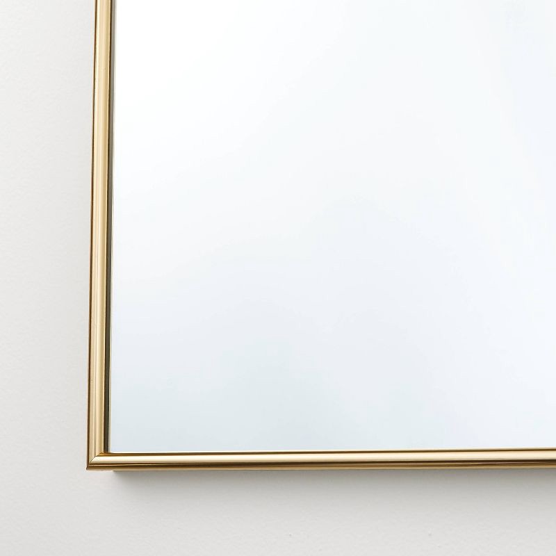 slide 2 of 3, Threshold designed w/Studio McGee 20"x30" Romantic Arch Aluminum Wall Mirror Brass - Threshold™ designed with Studio McGee, 1 ct