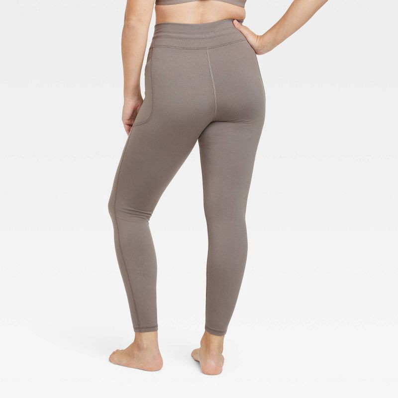 Women's Warm Simplicity Leggings - All in Motion Dark Brown XS 1