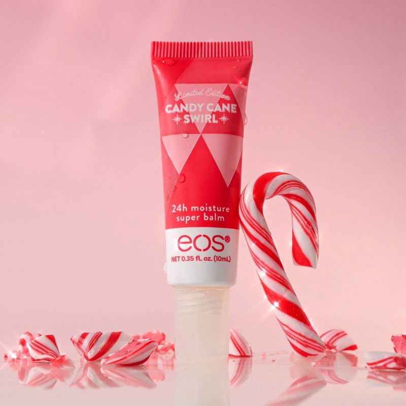 slide 4 of 9, eos Holiday Super Balm Tube - Candy Cane Swirl - 0.35 fl oz, 0.35 fl oz