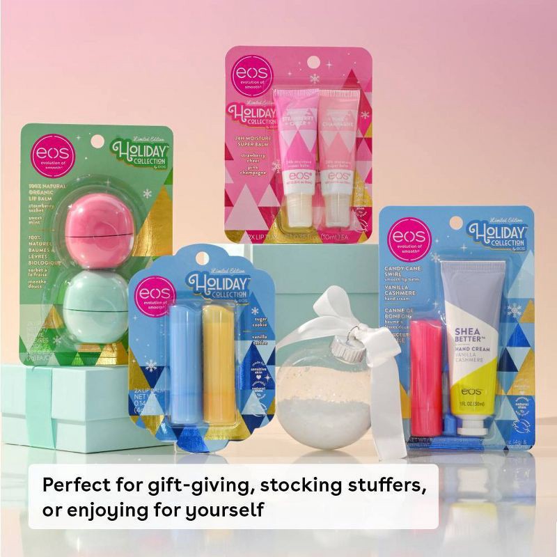 slide 7 of 9, eos Holiday Super Balm Tube - Candy Cane Swirl - 0.35 fl oz, 0.35 fl oz