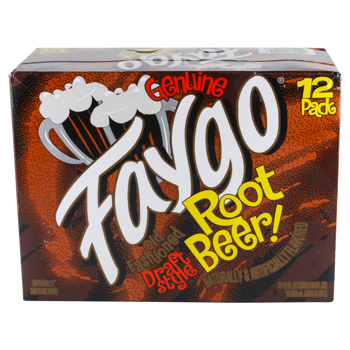 slide 2 of 6, Faygo Draft Style Root Beer, 12 ct; 12 fl oz