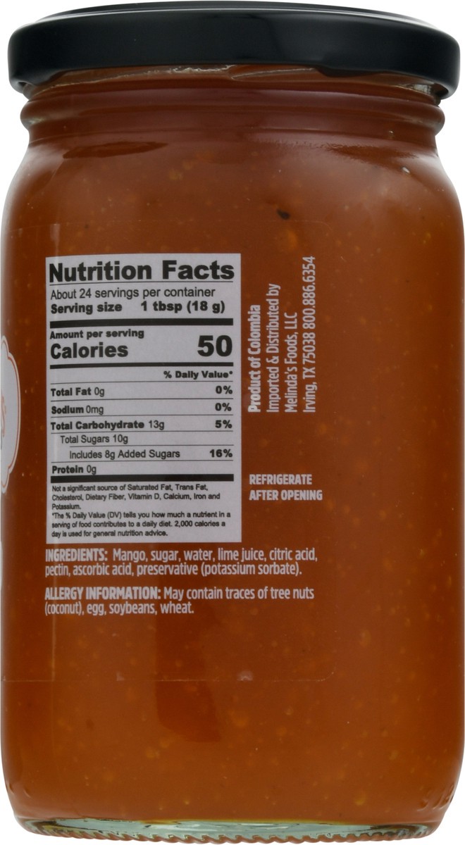 slide 8 of 9, Melinda's Wing Sauce Mango Preserves, 15.5 oz