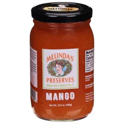 Melinda's Wing Sauce Mango Preserves 15.5 oz