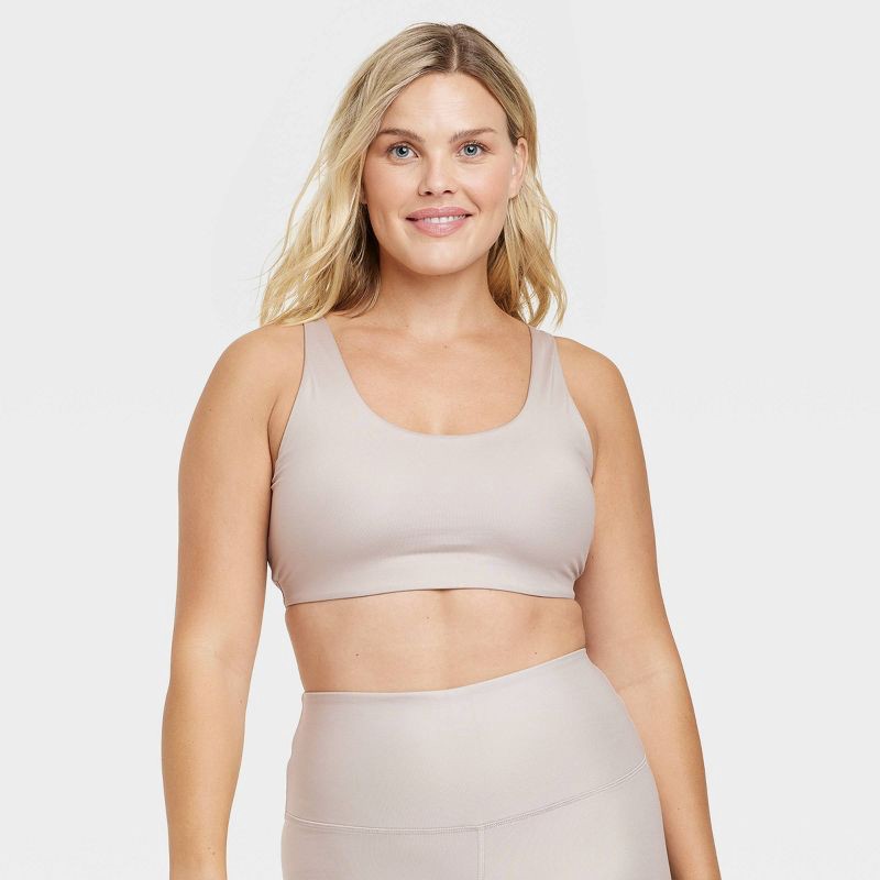 Women's Light Support Shine Sports Bra - All in Motion Champagne