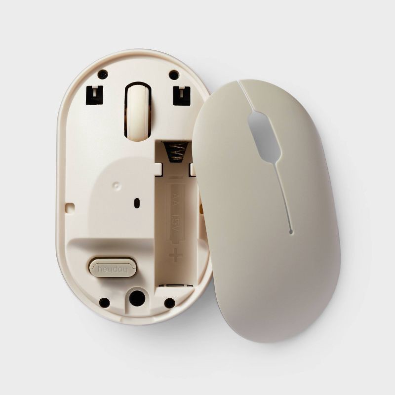 slide 2 of 5, Bluetooth Compact Mouse - heyday™ Gray: Compatible with Windows, macOS, Chrome OS, 1 ct