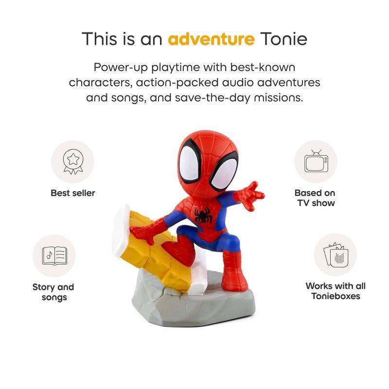slide 5 of 7, tonies MARVEL Spidey & His Amazing Friends Spidey Tonie Figurine, 1 ct