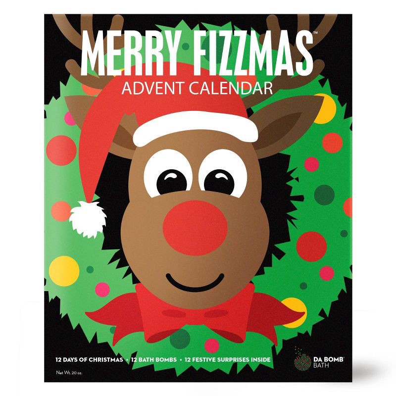 slide 1 of 4, Da Bomb Bath Fizzers Advent Calendar Bath Bomb Set - 20oz/12pc, 20 oz, 12 ct