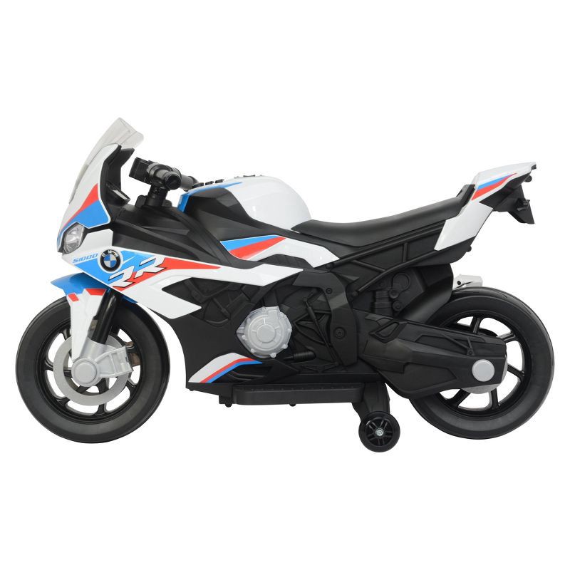 slide 5 of 12, Best Ride on Cars 12V BMW Motorcycle Powered Ride-On - White: Plastic, 3+ Years, 50 lb Capacity, 50 lb