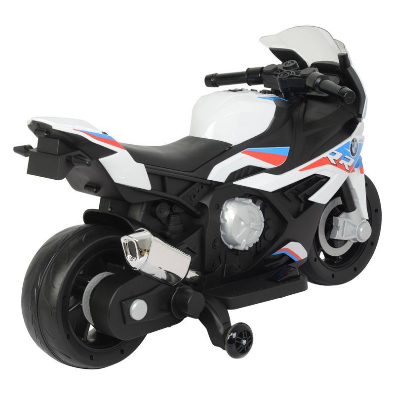 slide 9 of 12, Best Ride on Cars 12V BMW Motorcycle Powered Ride-On - White: Plastic, 3+ Years, 50 lb Capacity, 50 lb