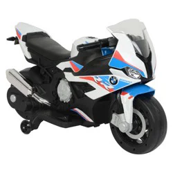 Best Ride on Cars 12V BMW Motorcycle Powered Ride-On - White: Plastic, 3+ Years, 50 lb Capacity