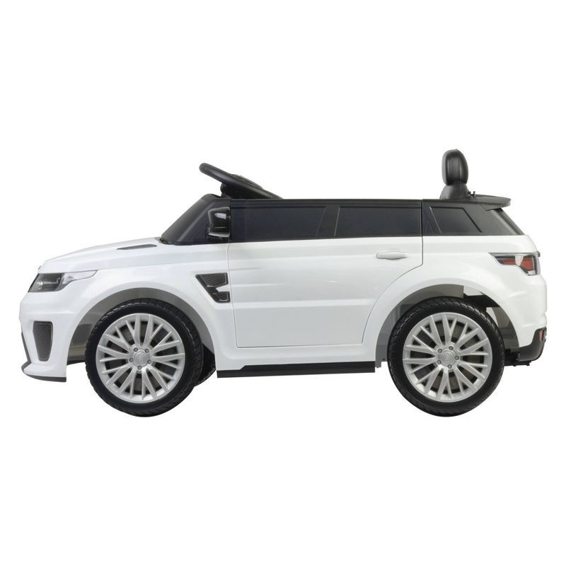slide 2 of 4, Best Ride on Cars 12V Range Rover Powered Ride-On - White: Plastic, 3+ Years, 55 lbs Capacity, 55 lb