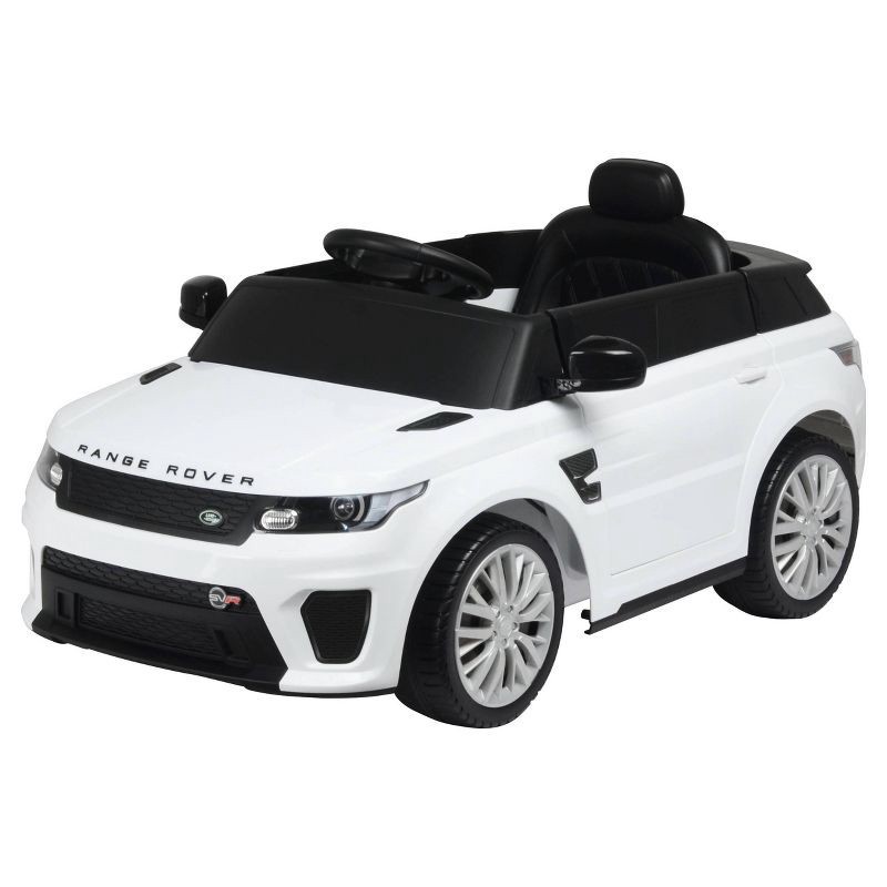 slide 4 of 4, Best Ride on Cars 12V Range Rover Powered Ride-On - White: Plastic, 3+ Years, 55 lbs Capacity, 55 lb