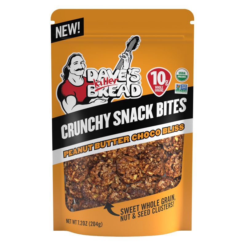 slide 2 of 11, Dave's Killer Bread Crunchy Snack Bites Peanut Butter Choco Bliss - 7.2oz, 7.2 oz