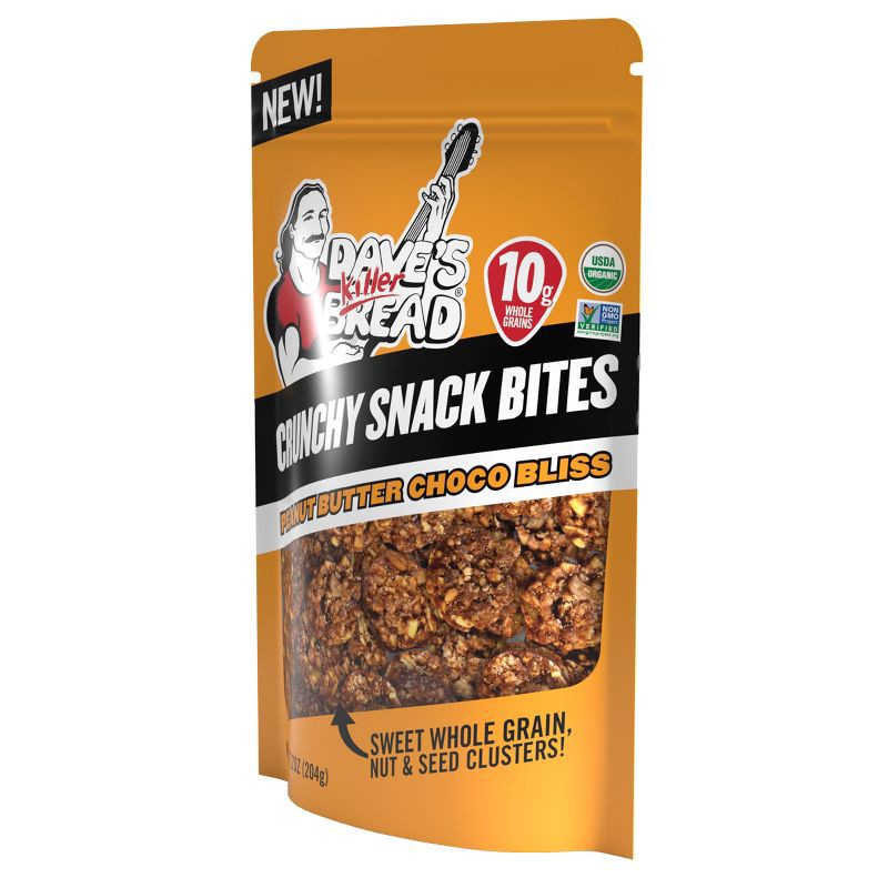 slide 11 of 11, Dave's Killer Bread Crunchy Snack Bites Peanut Butter Choco Bliss - 7.2oz, 7.2 oz