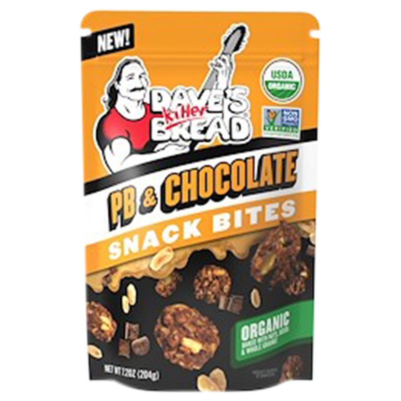 slide 10 of 11, Dave's Killer Bread Crunchy Snack Bites Peanut Butter Choco Bliss - 7.2oz, 7.2 oz