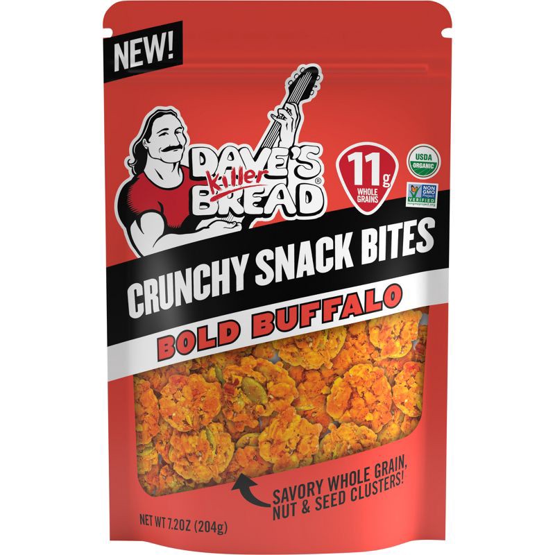 slide 1 of 9, Dave's Killer Bread Crunchy Snack Bites Bold Buffalo - 7.2oz, 7.2 oz