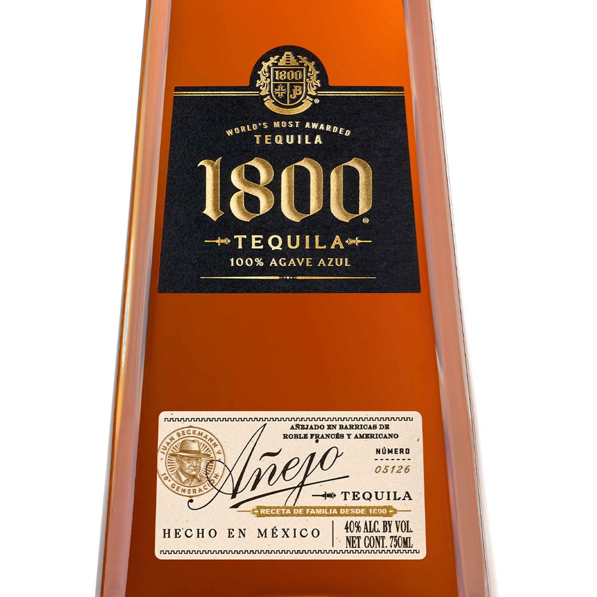 slide 8 of 10, 1800 Tequila Anejo 80 Proof - 750 ml, 750 ml