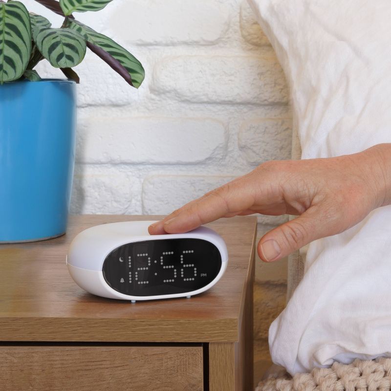 slide 4 of 5, Candy Glow Alarm Table Clock with Color Changing Nightlight - Capello, 1 ct