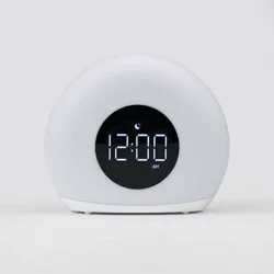 Moon Glow Alarm Table Clock with Color Changing Light - Capello: Digital Sunrise Clock for Bedroom, Kids' Wake-Up Light
