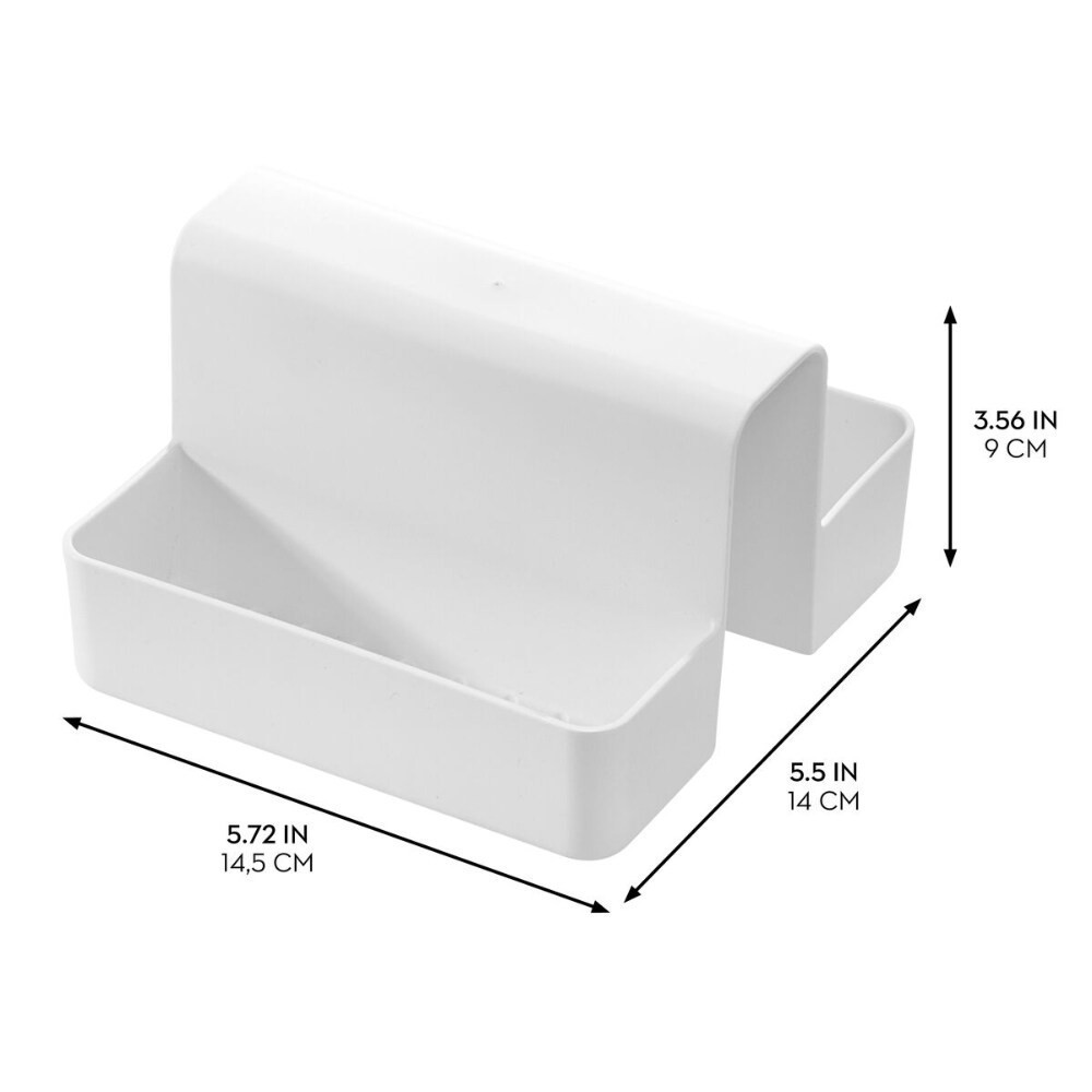 slide 2 of 3, iDesign Sink Saddle - White, 1 ct