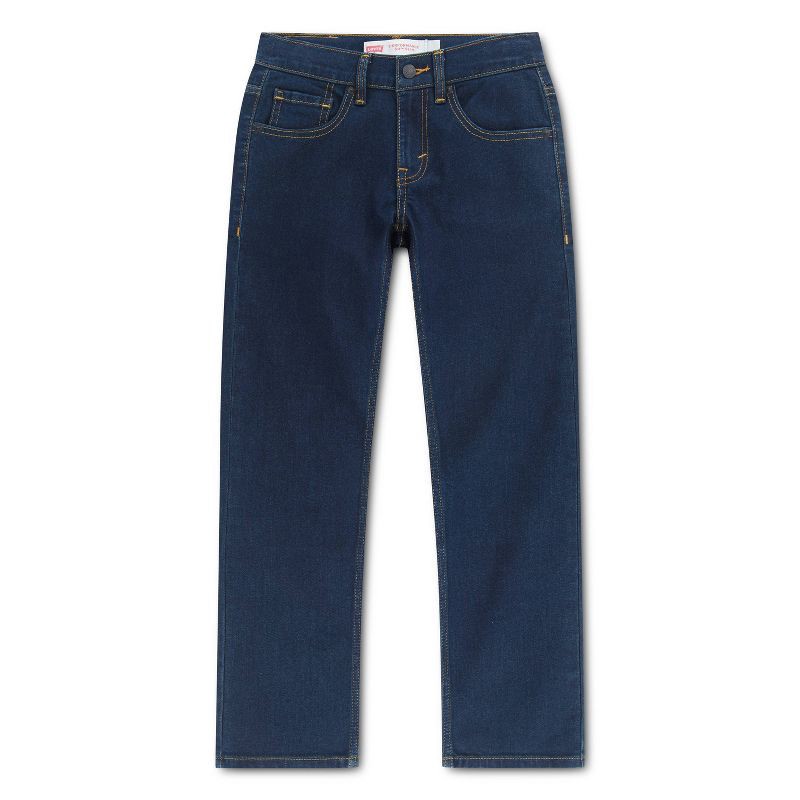 slide 1 of 13, Levi's® Boys' 511 Slim Fit Performance Jeans - Dark Wash 14: Midweight Denim, Stretch, Mid Rise, Fly Button & Zipper, 1 ct