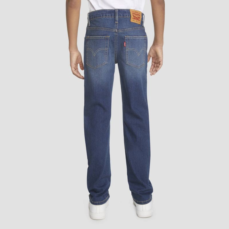 slide 2 of 12, Levi's® Boys' 511 Slim Fit Performance Jeans - Dark Wash 20: Mid Rise, Stretch Denim, Fly Button Closure, 1 ct