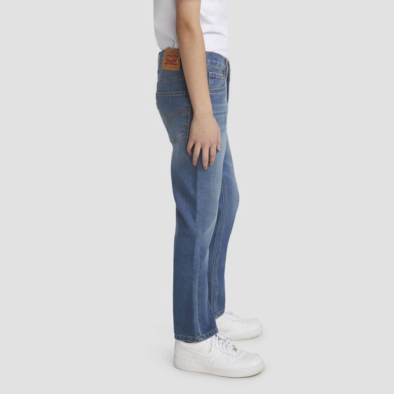 slide 2 of 11, Levi's® Boys' 511 Slim Fit Performance Jeans - Medium Wash 7: Denim, Adjustable Waistband, Mid Rise, 1 ct
