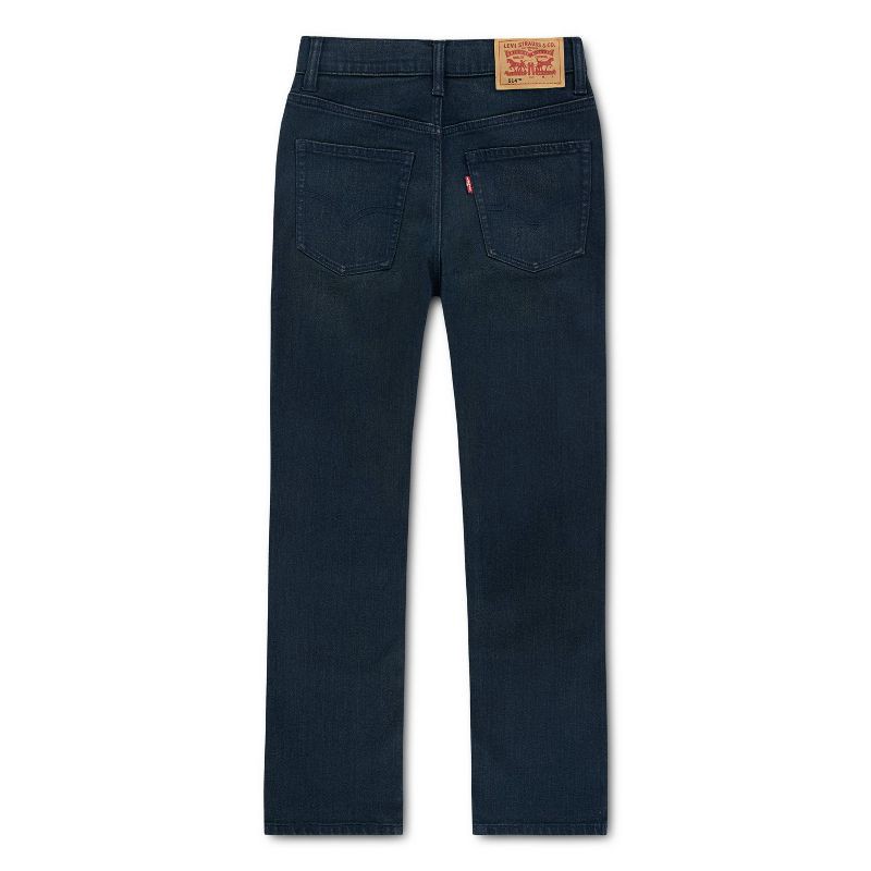 slide 3 of 9, Levi's® Boys' 514 Straight Fit Performance Jeans - Navy Blue 5: Midweight, Stretch, Knit, Fly Button, 1 ct