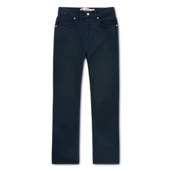 Levi's® Boys' 514 Straight Fit Performance Jeans - Navy Blue 5: Midweight, Stretch, Knit, Fly Button