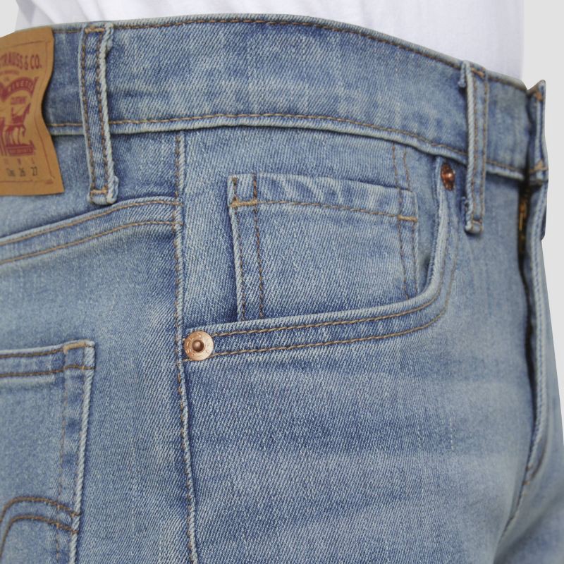 slide 6 of 6, Levi's® Boys' 514 Straight Fit Performance Jeans - Light Wash 10: Midweight Denim, Stretch, Mid Rise, Machine Washable, 1 ct