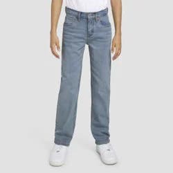 Levi's® Boys' 514 Straight Fit Performance Jeans - Light Wash 12: Mid Rise, Adjustable Waistband, Denim