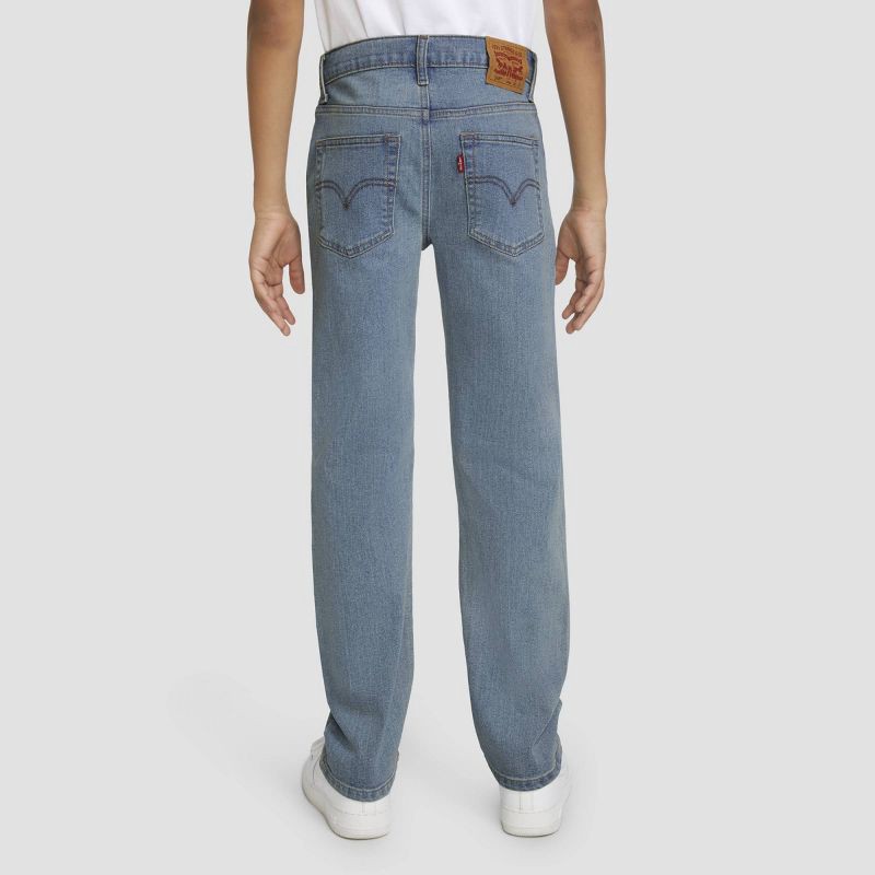 slide 3 of 6, Levi's® Boys' 514 Straight Fit Performance Jeans - Light Wash 14: Midweight Denim, Stretch, 29" Inseam, 1 ct