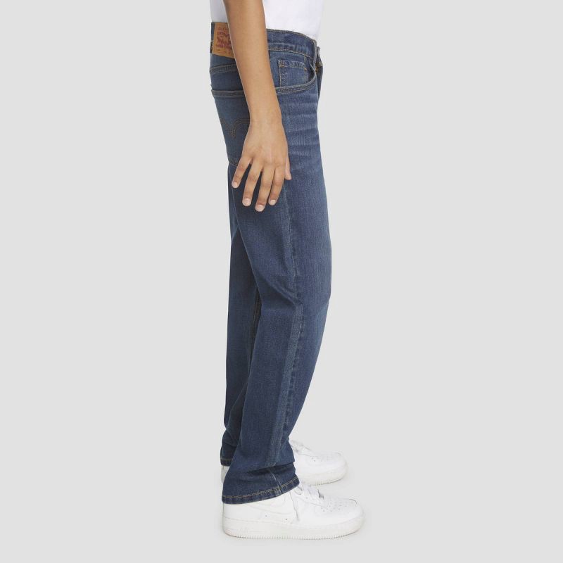 slide 4 of 7, Levi's® Boys' 514 Straight Fit Performance Jeans - Medium Wash 6: Denim, Mid Rise, Stretch, 20.5" Inseam, 1 ct