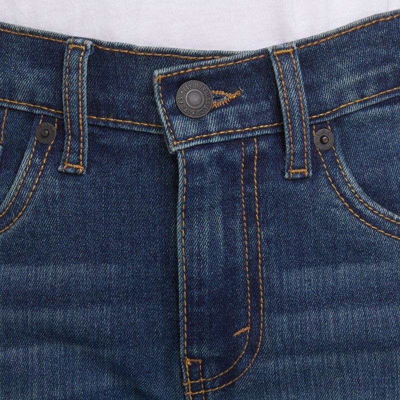 slide 5 of 7, Levi's® Boys' 514 Straight Fit Performance Jeans - Medium Wash 6: Denim, Mid Rise, Stretch, 20.5" Inseam, 1 ct