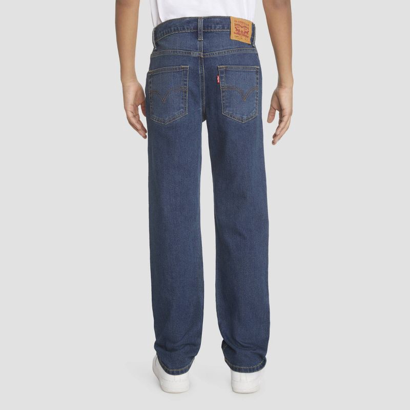 slide 3 of 7, Levi's® Boys' 514 Straight Fit Performance Jeans - Medium Wash 7: Mid Rise, Stretch Denim, 22" Inseam, 1 ct