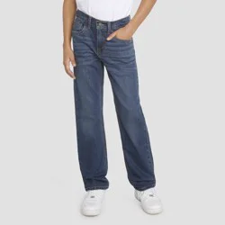 Levi's® Boys' 514 Straight Fit Performance Jeans - Medium Wash 10: Midweight Denim, Mid Rise, Stretch, 26" Inseam