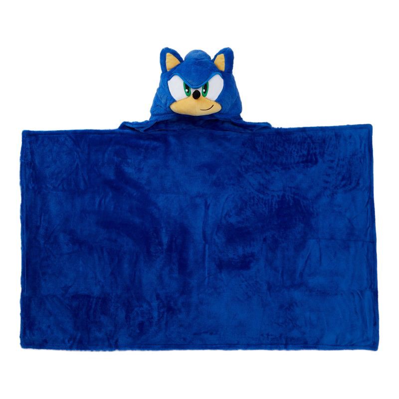 slide 2 of 5, Sonic the Hedgehog Kids' Hooded Blanket, 1 ct