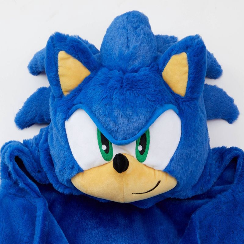 slide 4 of 5, Sonic the Hedgehog Kids' Hooded Blanket, 1 ct