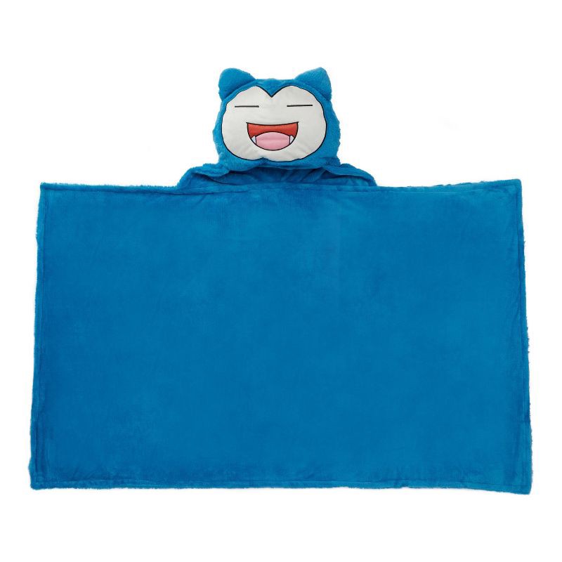 slide 2 of 5, Pokemon Snorlax Kids' Hooded Blanket, 1 ct