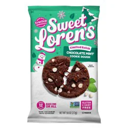 Sweet Loren's Chocolate Mint Cookie Dough, Gluten Free & Vegan - 9.6oz/12ct