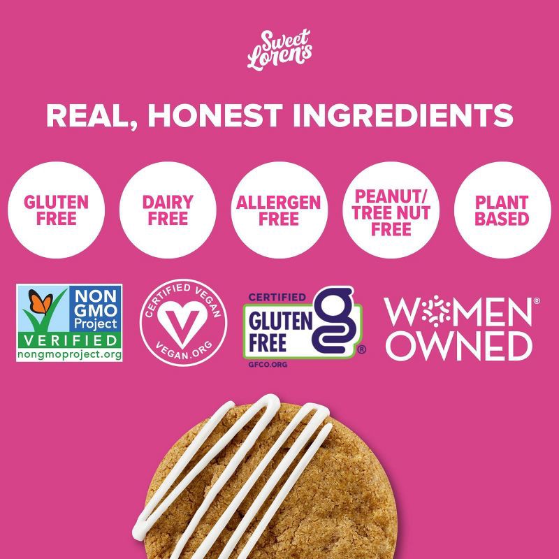 slide 3 of 9, Sweet Loren's Gluten Free Vegan Gingerbread Cookie Dough - 9.6oz/12ct, 12 ct; 9.6 oz