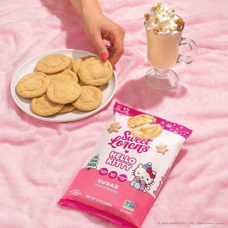 slide 2 of 8, Sweet Loren's Hello Kitty Gluten Free Vegan Sugar Cookie Dough - 12oz/12ct, 12 ct; 12 oz