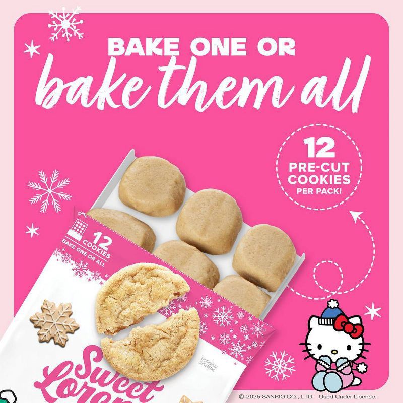 slide 5 of 8, Sweet Loren's Hello Kitty Gluten Free Vegan Sugar Cookie Dough - 12oz/12ct, 12 ct; 12 oz