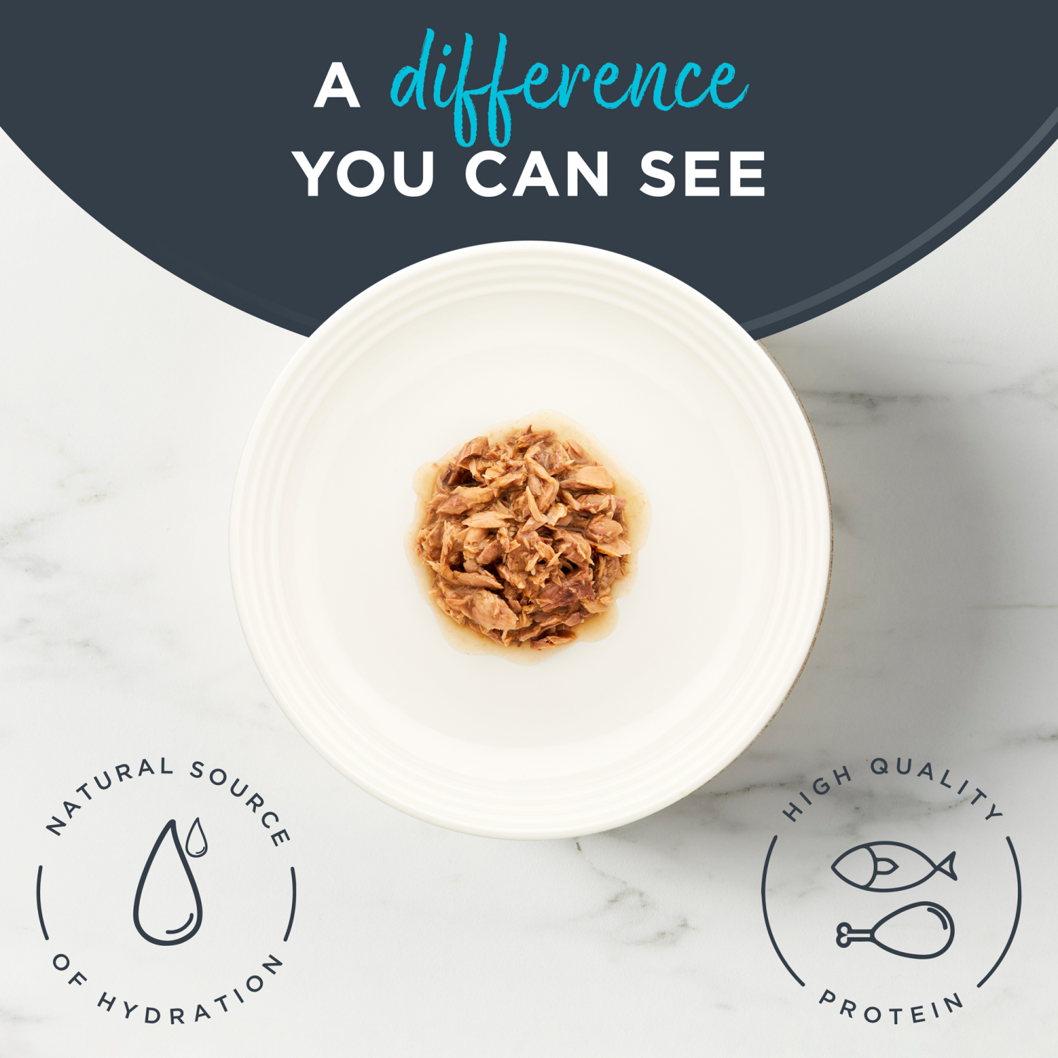 slide 5 of 6, Reveal Natural Wet Cat Food Ocean Fish Recipe in Gravy 2.47oz Can, 2.47 oz