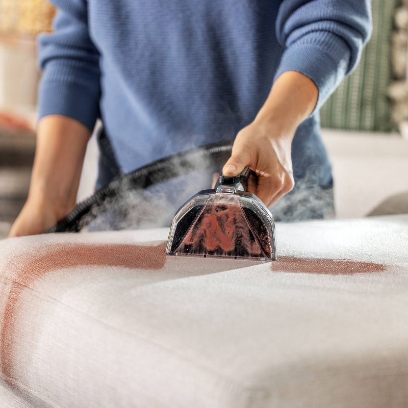 slide 2 of 8, BISSELL Little Green HydroSteam Pet 3605 3" Cleaning Path Black: Portable Carpet Cleaner, Heated Cleaning, Pet Hair Pick Up, 64 oz Tank, 64 oz