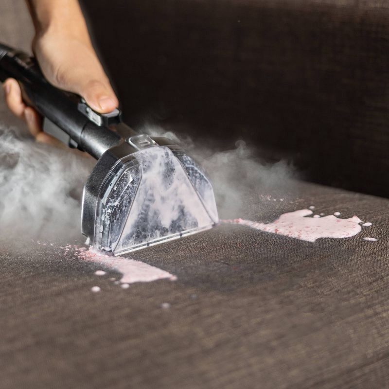 slide 4 of 8, BISSELL Little Green HydroSteam Pet 3605 3" Cleaning Path Black: Portable Carpet Cleaner, Heated Cleaning, Pet Hair Pick Up, 64 oz Tank, 64 oz